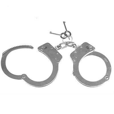 Policyjne kajdanki łańcuszkowe DOUBLE LOCK SILVER