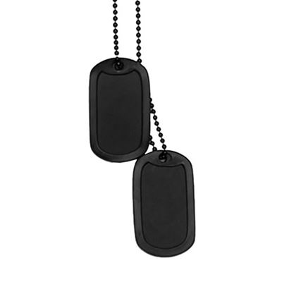 Znaki identyfikacyjne US „DOG TAG” z nadrukiem CZARNY