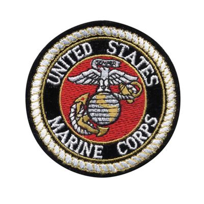 Naszywka DELUXE USMC okrągła 7,5 cm