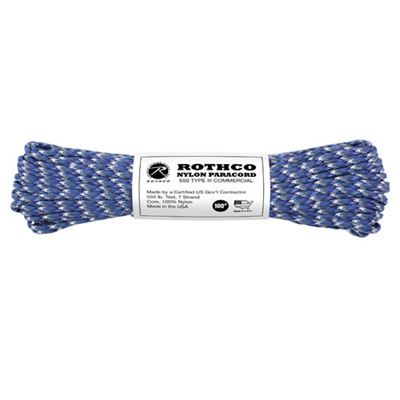 Linka PARACORD nylon 550LB ø 4 mm / 30 m NIEBIESKA KAMIZELKA
