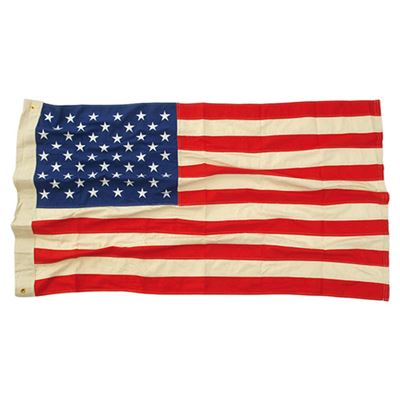 Flaga USA 50 gwiazdek VINTAGE bawełna haftowana 90x150cm