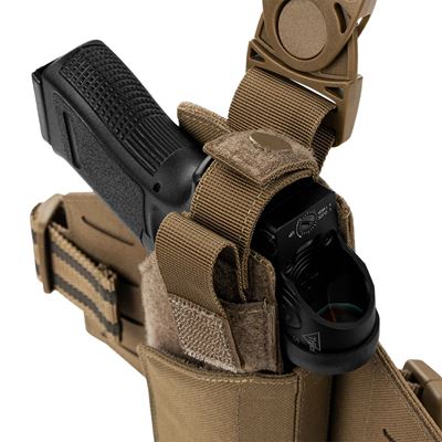 Kabura pistoletowa na udo LCS RDS COYOTE BROWN