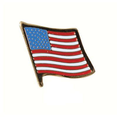 Odznaka flaga USA ZŁOTA
