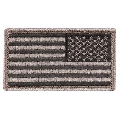 Naszywka z flagą USA, odwrotna, 4,5 x 8,5 cm