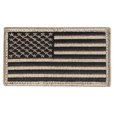 Naszywka z flagą USA 4,5 x 8,5 cm BLACK/KHAKI