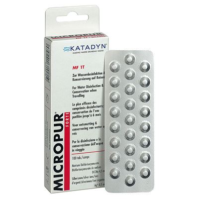 Tabletki Katadyn do dezynfekcji wody MICROPUR FORTE MF 1T 100 tabletek