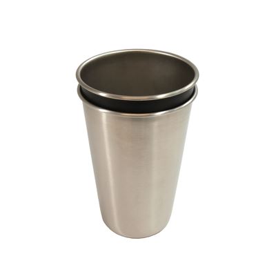 Kubek ze stali nierdzewnej LIVINGSTONE zestaw 4 sztuk 475 ml