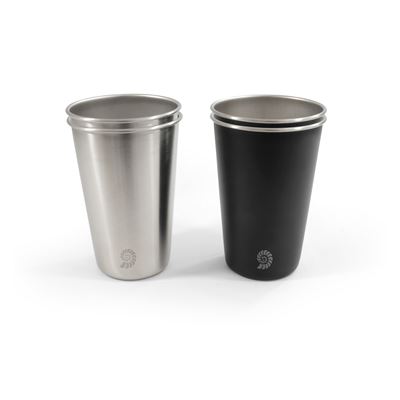 Kubek ze stali nierdzewnej LIVINGSTONE zestaw 4 sztuk 475 ml
