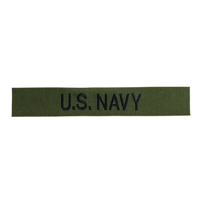 Naszywka "U.S. NAVY" czarna nić OLIVE