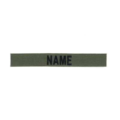 Identyfikator "NAME" czarna nić OLIV