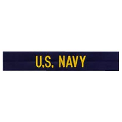 Naszywka "U.S. NAVY" złota nić NIEBIESKA