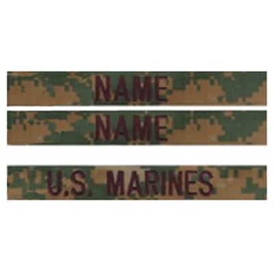 Naszywki U.S. MARINES zestaw 3 szt. MARPAT WOODLAND