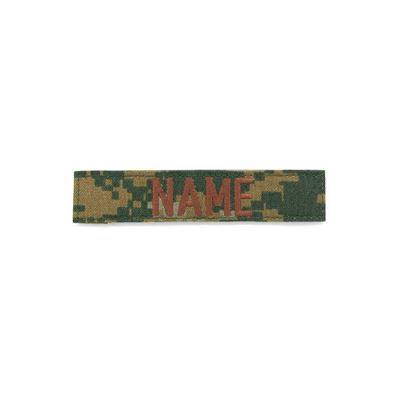 Naszywka z imieniem 3x „NAME” MARPAT WOODLAND