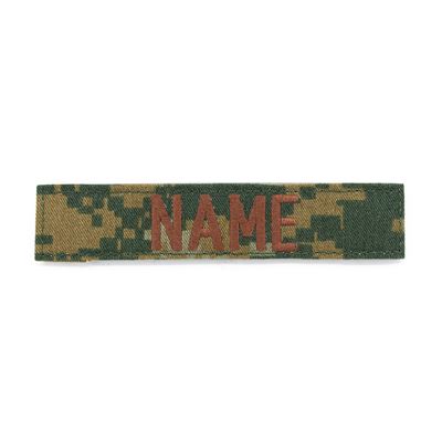 Naszywka z imieniem „NAME” 12,5 cm VELCRO MARPAT – DIGITAL WOODLAND