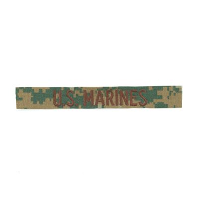 Naszywka "U.S. MARINES" brązowa nić MARPAT WOODLAND