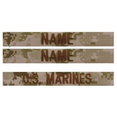 Naszywki U.S. MARINES zestaw 3 szt. MARPAT DESERT