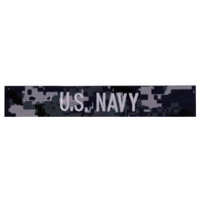 Naszywka "U.S.NAVY" srebrna nić DIGITAL NAVY
