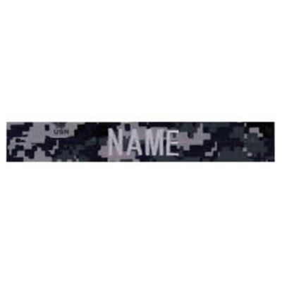 Naszywka z imieniem „NAME” srebrna nić DIGITAL NAVY