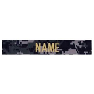 Naszywka z imieniem „NAME” złota nić DIGITAL NAVY