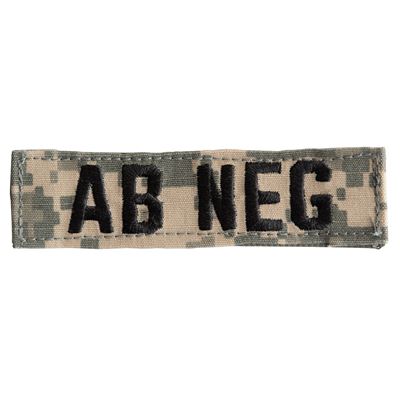 Plaster grupy krwi AB NEG VELCRO ACU DIGITAL