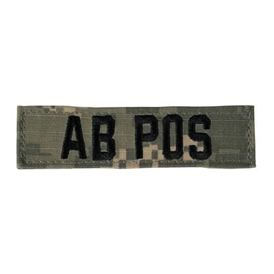Plaster grupy krwi AB POS VELCRO ACU DIGITAL