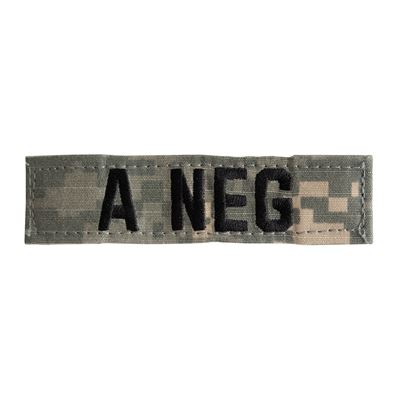 Plaster z grupą krwi A NEG VELCRO ACU DIGITAL