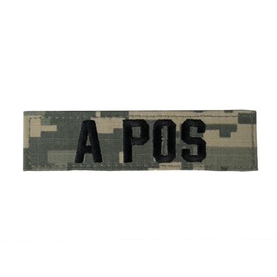 Plaster z grupą krwi A POS VELCRO ACU DIGITAL