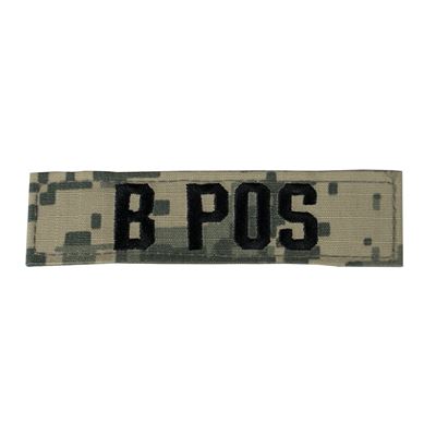 Plaster z grupą krwi B POS VELCRO ACU DIGITAL