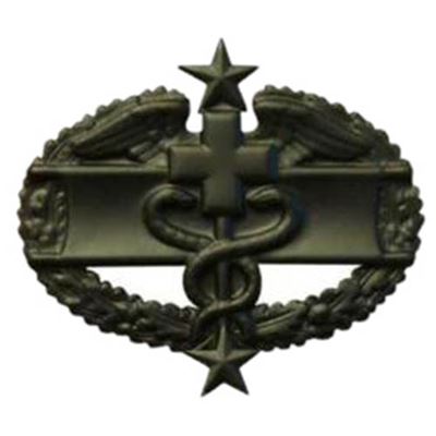 Odznaka US COMBAT MEDICAL 3rd AWARD BLACK