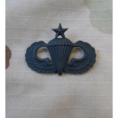Odznaka US PARACHUTIST dla seniorów - CZARNA