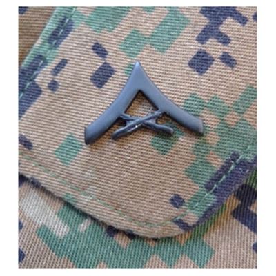 Odznaka stopnia USMC - LCpl. para BLACK