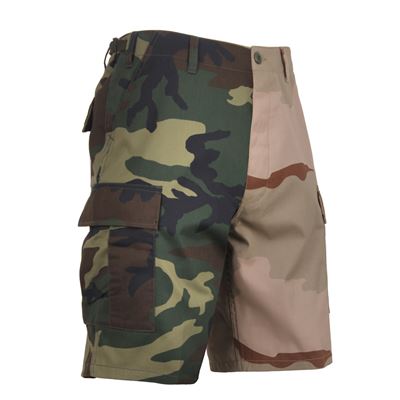 Dwukolorowe szorty BDU WOODLAND/3-COL DESERT CAMO