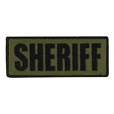 Naszywka SHERIFF 12,7 x 5 cm CZARNA