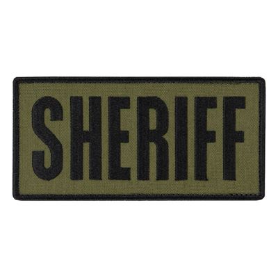 Naszywka SHERIFF 15,2 x 7,6 cm CZARNA