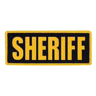 Naszywka SHERIFF 12,7 x 5 cm ŻÓŁTA