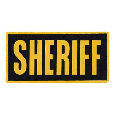 Naszywka SHERIFF 15,2 x 7,6 cm ŻÓŁTA