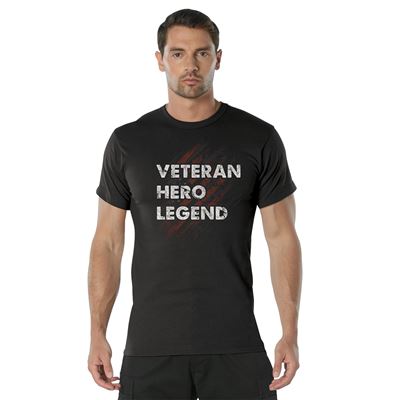 Koszulka VETERAN HERO LEGEND BLACK