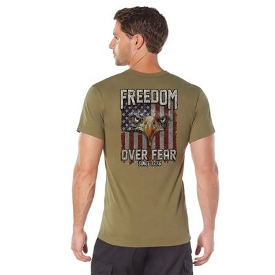 T-shirt FREEDOM OVER FEAR COYOTE