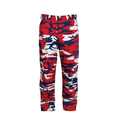 Spodnie BDU RED WHITE BLUE CAMO