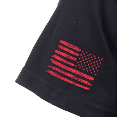 Koszulka ATHLETIC FIT R.E.D. z krótkim rękawem CZARNA
