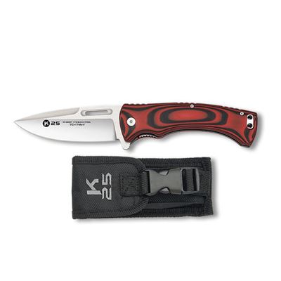 Nóż WENGUE z gładkim ostrzem BLACK/RED