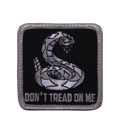 Naszywka DON'T TREAD ON ME velcro BLACK
