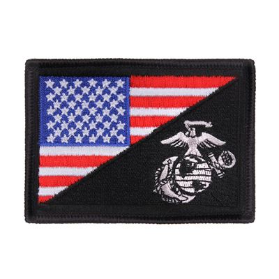 Naszywka z flagą USA/USMC na rzep KOLOR