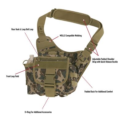 ADVANCED taktyczna torba na ramię FRED BEAR CAMO
