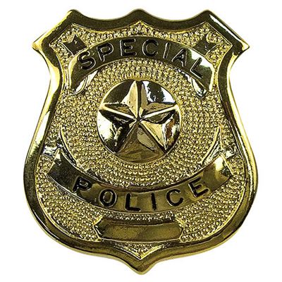 Odznaka SPECIAL POLICE ZŁOTA
