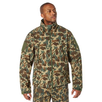 TACTICAL kurtka softshell z kapturem FRED BEAR CAMO