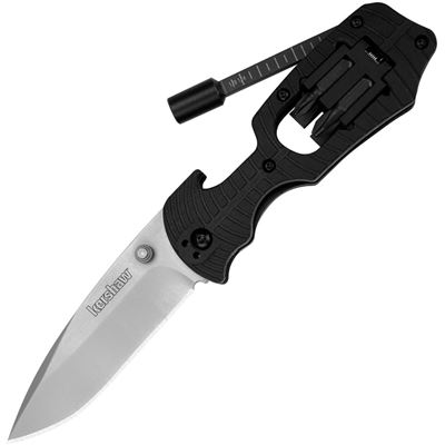 Nóż SELECT FIRE z gładkim ostrzem BLACK