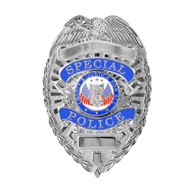 Odznaka DELUXE SPECIAL POLICE SILVER