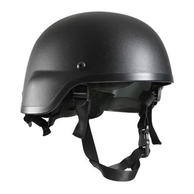 Kask MICH 2000 plastikowy US ABS CZARNY z wyściółką