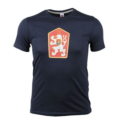 T-shirt retro Czechosłowacja niebieski